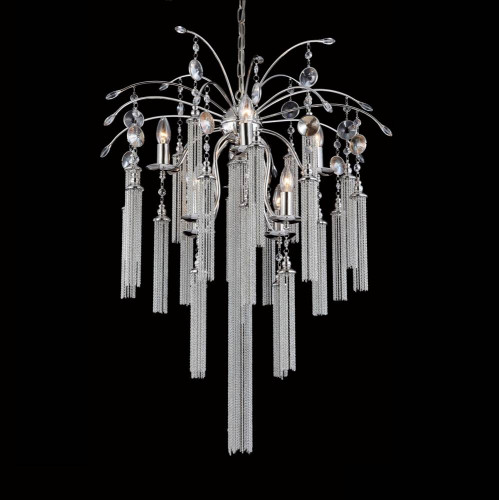 подвесная люстра crystal lux ethno sp8 хром в Бийске