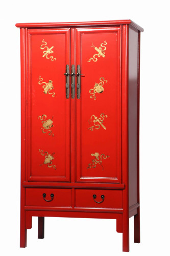 шкаф gudong красный с золотом в Бийске