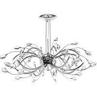 подвесная люстра lightstar tenalia 747164 хром в Бийске