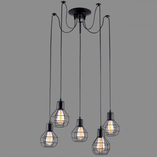 подвесная люстра arte lamp a1109sp-5bk в Бийске