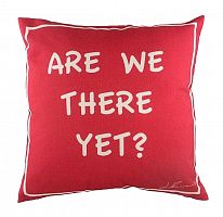 подушка с надписью are we there yet? в Бийске