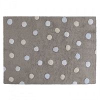 ковер tricolor polka dots серый голубой в Бийске
