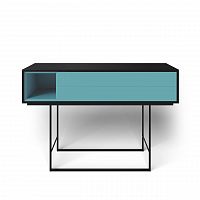 консоль с ящиками на металлических ножках голубая quadro new в Бийске