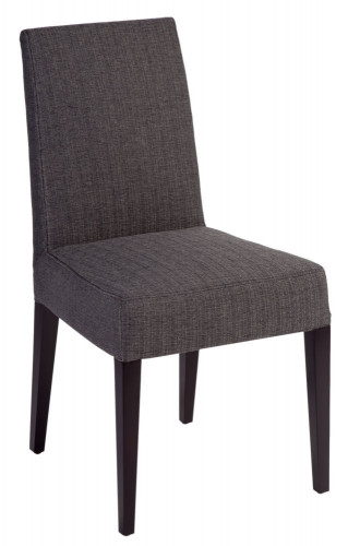 стул aylso dining chair кожа тёмно-серая в Бийске