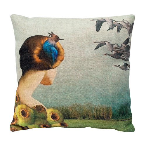 декоративная подушка «перелетные птицы» в Бийске