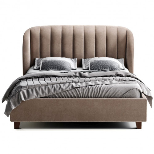 кровать двуспальная 180х200 бежево-розовая tulip в Бийске