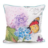 декоративная подушка фиолетовая гортензия botanical style в Бийске