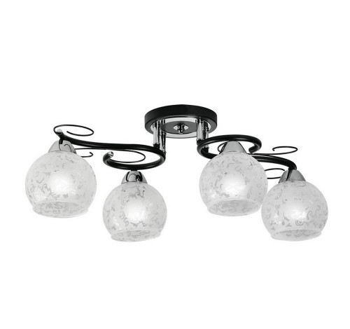 потолочная люстра idlamp carmela 234/4pf-blackchrome в Бийске