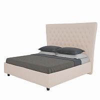 кровать большая 200х200 quick sand светло-бежевая в Бийске