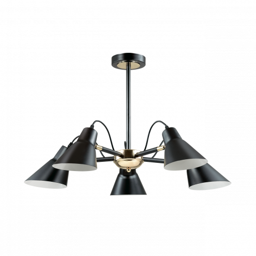потолочная люстра lumion naomi 3709/5c черная в Бийске