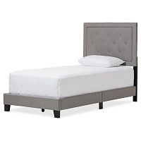 кровать paris linen upholstered gray 120х200 в Бийске