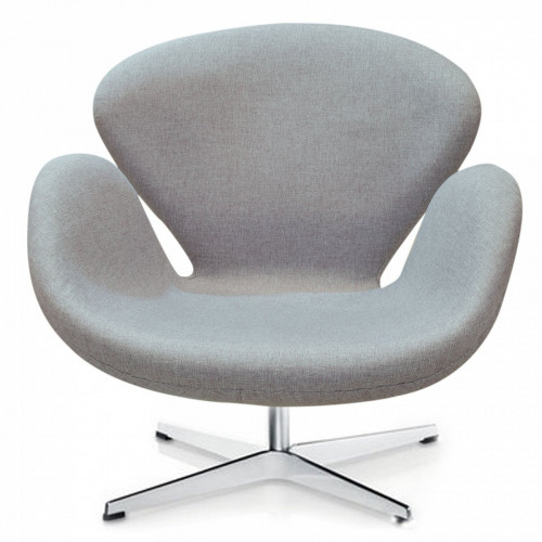кресло swan chair темно-серое в Бийске