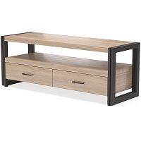 тумба под tv neo loft с двумя ящиками темно-коричневая в Бийске