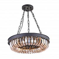 люстра terra black amber d50 черная, стекло янтарного цвета в Бийске