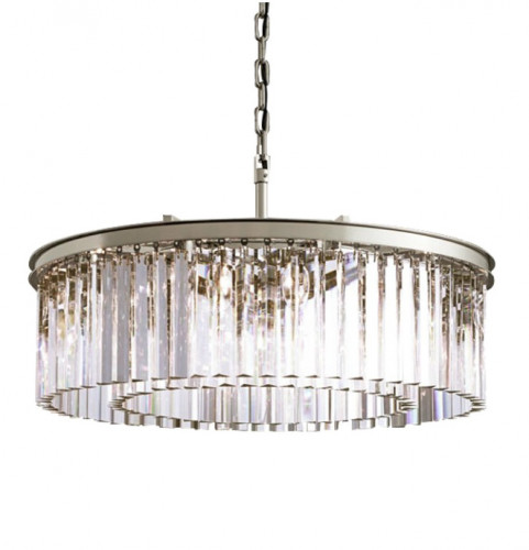 люстра prism silver 80 серебро, прозрачное стекло в Бийске