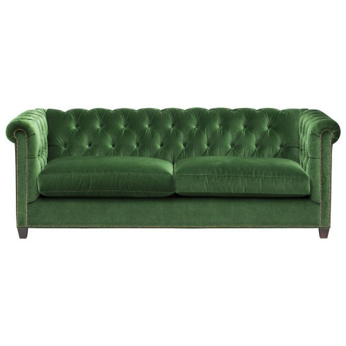 диван chesterfield 2.0 прямой зеленый в Бийске
