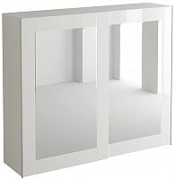 шкаф kristal со стеклянным фасадом белый в Бийске