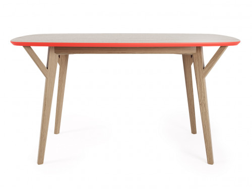 стол proso осветленный дуб, коралловый в Бийске