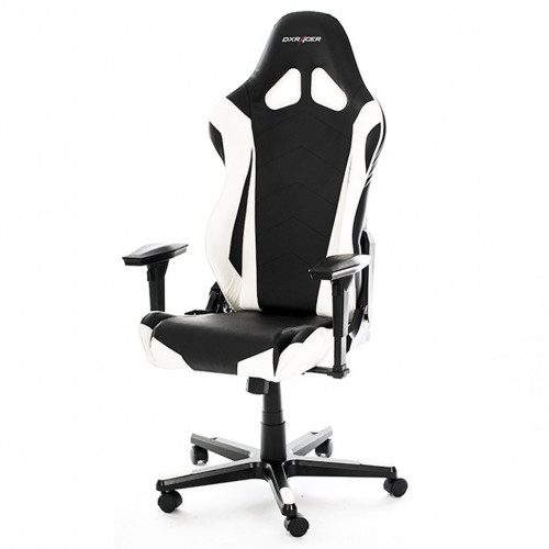 кресло геймерское dxracer racing черно-белое в Бийске