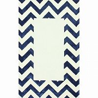 ковер zig zag синий с квадратом 160х230 в Бийске