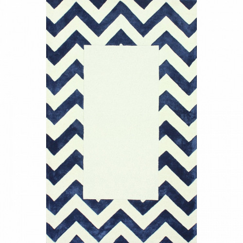 ковер zig zag синий с квадратом 160х230 в Бийске