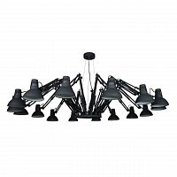 подвесная люстра arte lamp ragno a2043sp-16bk черная в Бийске