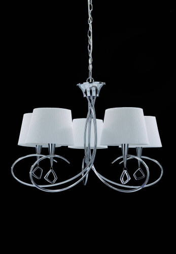 подвесная люстра mantra mara chrome - white 1641 в Бийске
