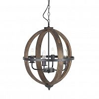 люстра на 4 рожка коричневого цвета в Бийске