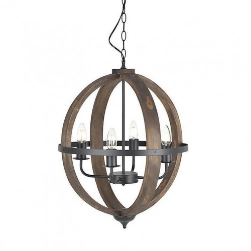 люстра на 4 рожка коричневого цвета в Бийске