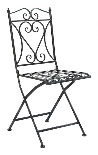 складной прямоугольный стул тюильри (черный антик) в Бийске