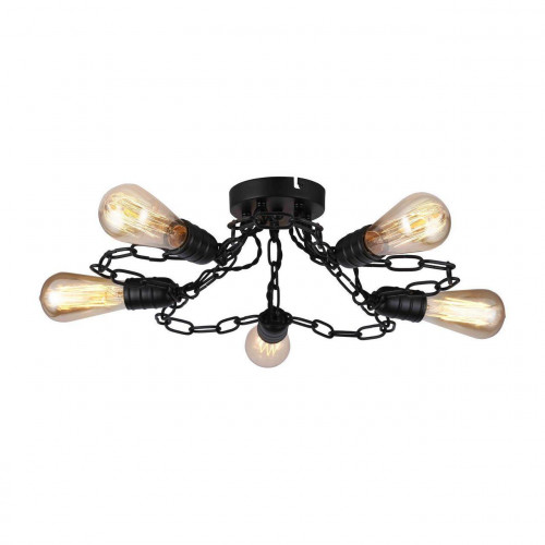 потолочная люстра arte lamp a9344pl-5bk в Бийске