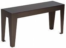 стол журнальный hermes black glass 100 см черный в Бийске