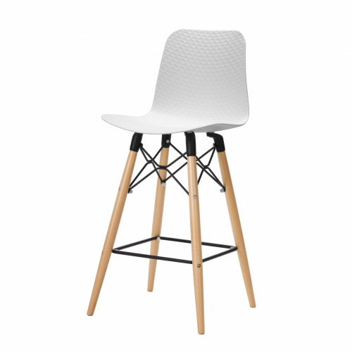 полубарный стул eiffel (eames style) белый в Бийске