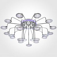 потолочная люстра eurosvet spider 80109/21 хром/синяя+фиолетовая хром в Бийске