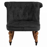 кресло amelie french country chair серый велюр м в Бийске