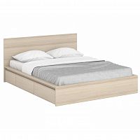 кровать деревянная двуспальная 160х200 розовая unit light white в Бийске