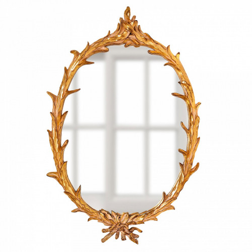 зеркало овальное настенное золото буа в Бийске