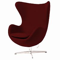 кресло egg chair бордовое с вкраплениями в Бийске