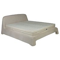 кровать двуспальная 160х200 бежевая из велюра nip в Бийске