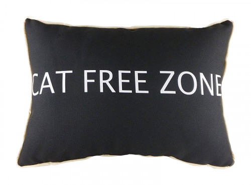 подушка с надписью cat free zone в Бийске