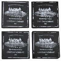 подставки под стакан квадратные сланец (набор шт) comptoir de famille в Бийске