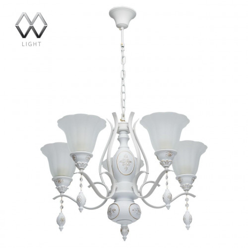 подвесная люстра mw-light версаче 639011505 белая в Бийске