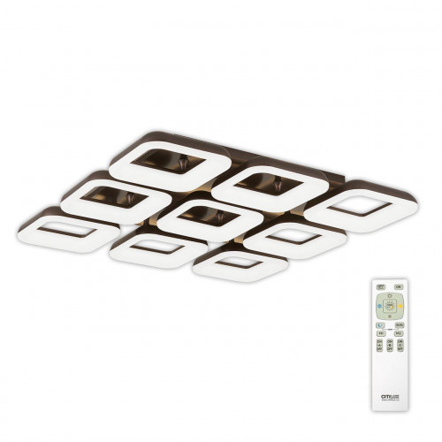 потолочная светодиодная люстра citilux паркер кофе cl225295r в Бийске