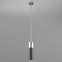 подвесной светильник eurosvet double topper 50135/1 led хром/черный в Бийске