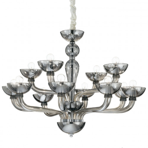 подвесная люстра ideal lux casanova sp12 fume в Бийске