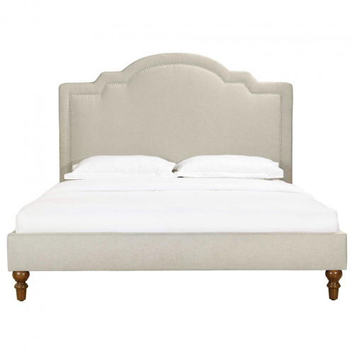 кровать двуспальная 120х200 бежевая cassis upholstered в Бийске