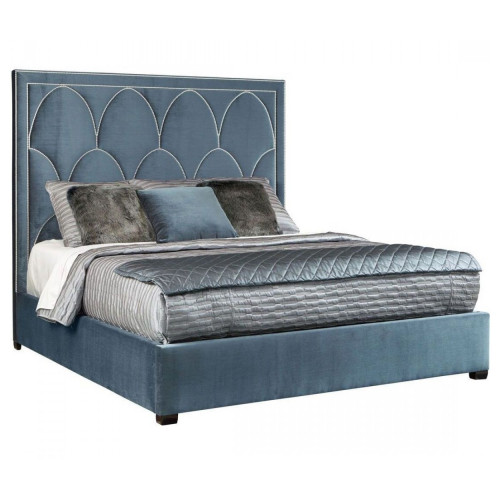 кровать двуспальная 180х200 голубая petals queen в Бийске
