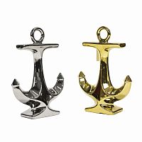 набор из 2 декоратинвых якорей silver and gold в Бийске