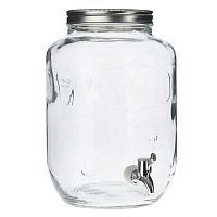 банка glass с крышкой и краном прозрачная в Бийске