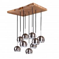 дизайнерская подвесная светодиодная люстра spot light ball 5030974 матовый никель, белая в Бийске